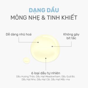Kết cấu dầu tẩy trang Round Lab 1025 Dokdo Cleansing Oil